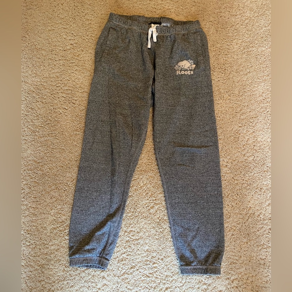 Roots gray size medium sweat pants